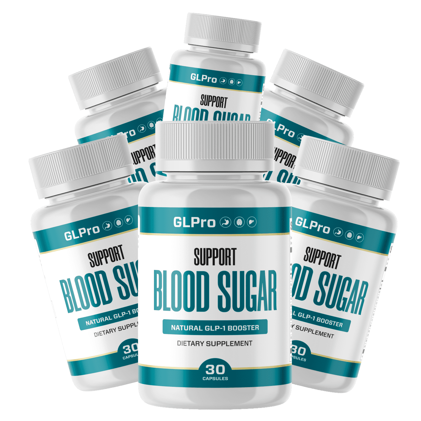 Multiple Bottles of GLPro Natural Blood Sugar Supplement